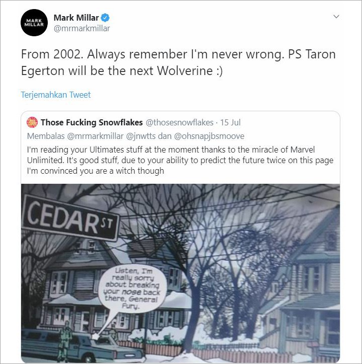 Taron Egerton \'Kingsman\' Dirumorkan Bakal Jadi Wolverine Versi MCU