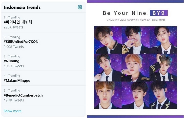Grup Buatan Fans Yang Berisi 9 Trainee Gagal Debut \'Produce X 101\' Jadi Trending Topik