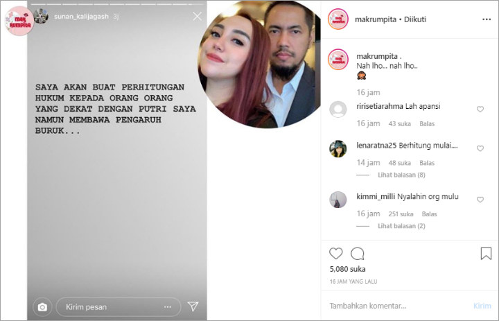 Sunan Kalijaga Bakal Peringatkan Pihak yang Beri Pengaruh Buruk Untuk Salmafina