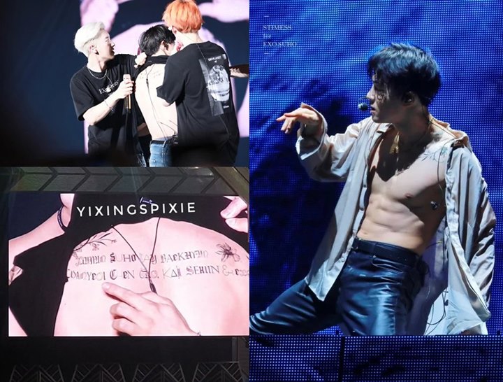 Suho Bikin Fans Kaget Saat Pamerkan Tato Baru di Konser EXO