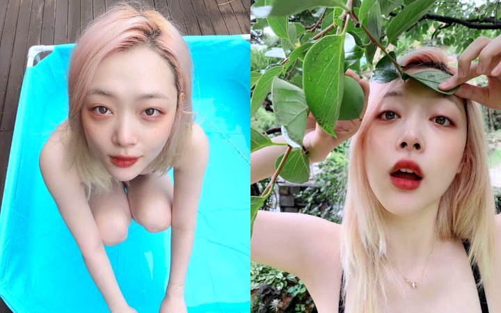 Sulli Tuai Pro Kontra Usai Tebar Foto-Foto Berbikini Seksi Umbar Dada 1
