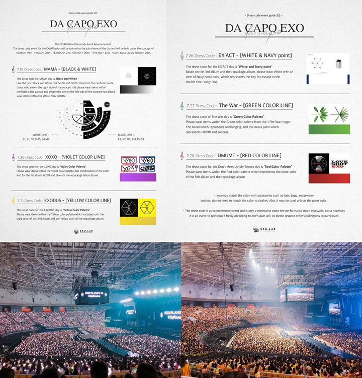 Rayakan Konser Solo Kelima EXO, Fans Janjian Pakai Berbagai Warna Dress Code Ini