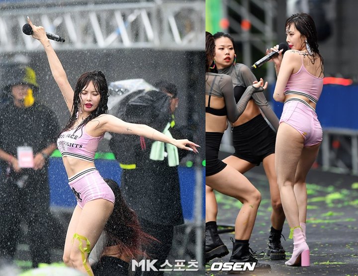 HyunA Tampil Seksi di Water Bomb Festival, Netter Soroti Pantat Berselulit