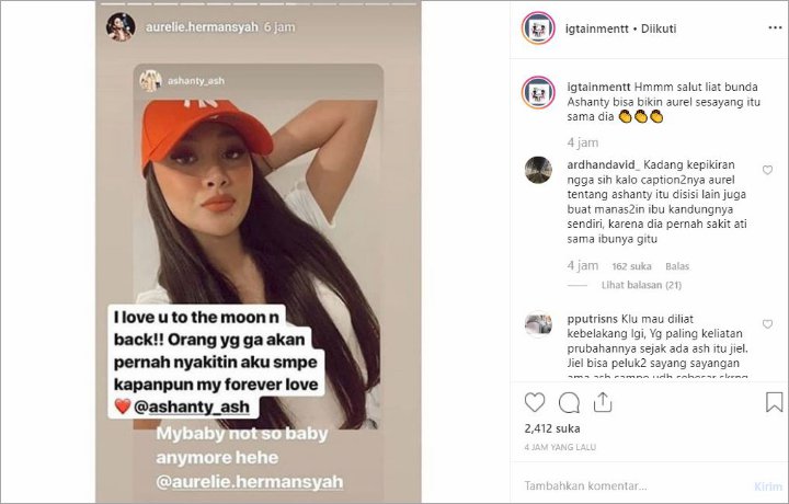 Aurel Hermansyah Kembali Puji Ashanty Setinggi Langit, Isyaratkan Kecewa Terhadap Krisdayanti?