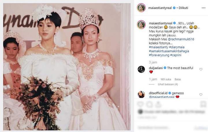 Foto Jadul Maia Jadi Model Pengantin