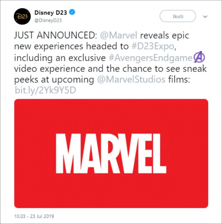 Marvel Bakal Bagikan Detail Baru Fase 4 MCU di D23 Expo