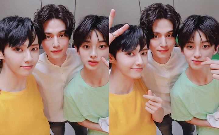 Lee Dong Wook Selfie Bareng 2 Trainee \'Produce X 101\', Selisih Usia Belasan Tahun Disorot