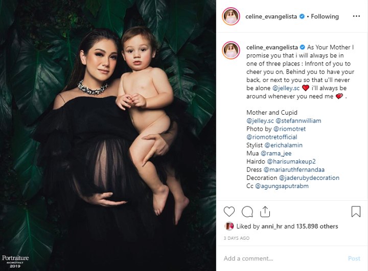 Pemotretan Celine Evangelista