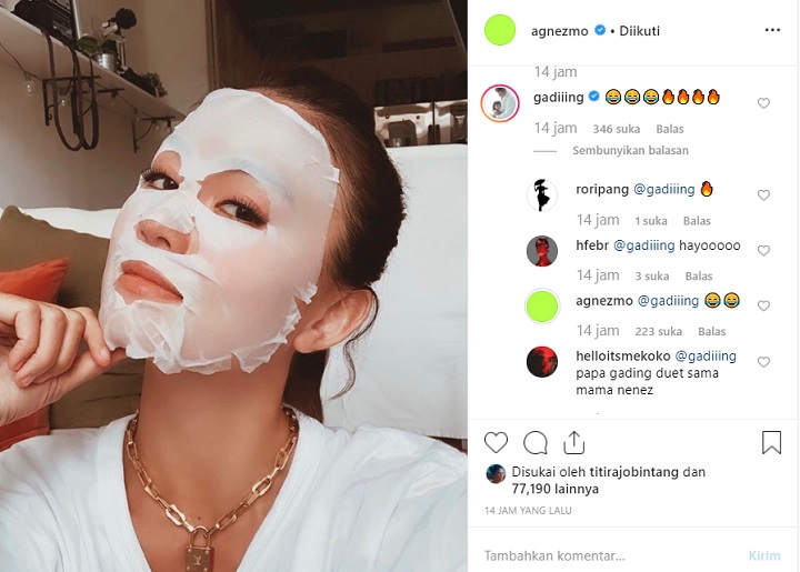 Komentar Agnez dan Gading