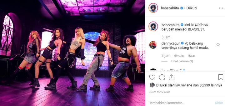 Babe Cabita Pose Bareng BLACKPINK