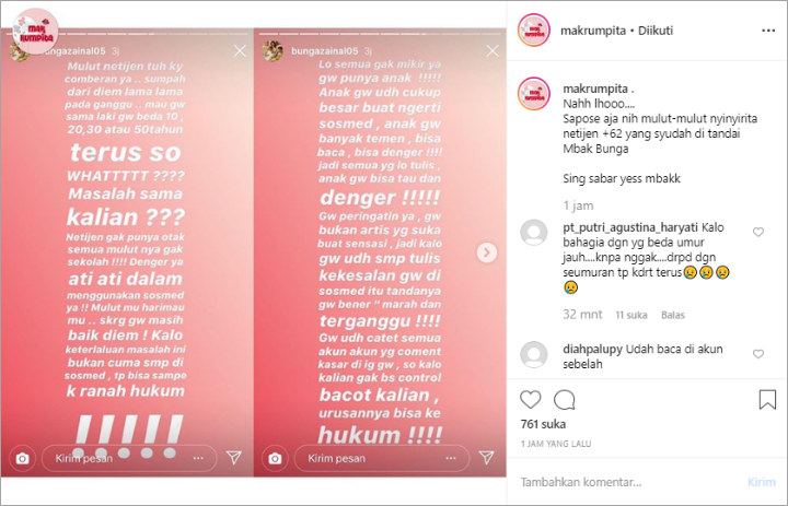 Bunga Zainal Ngegas Tanggapi Komentar Netizen Soal Suami India Hingga Ancam Ke Jalur Hukum