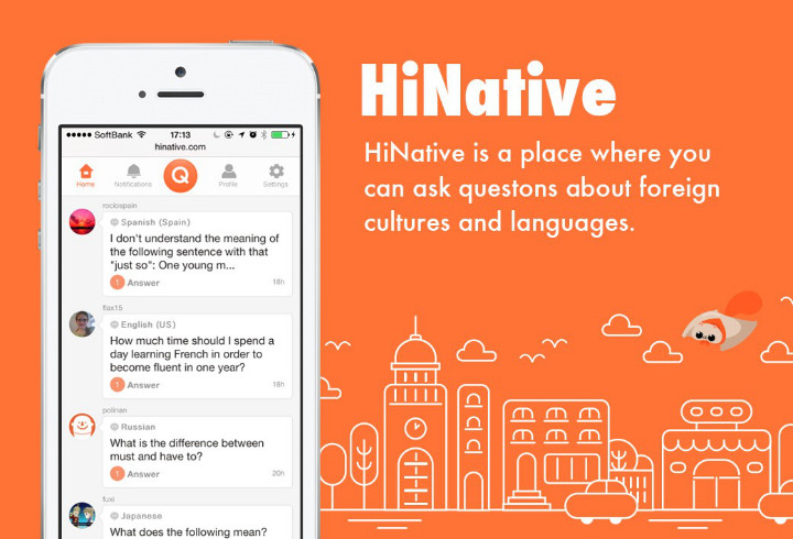 Belajar Bahasa Inggris Lewat Orang Asing Secara Langsung di Hinative.com