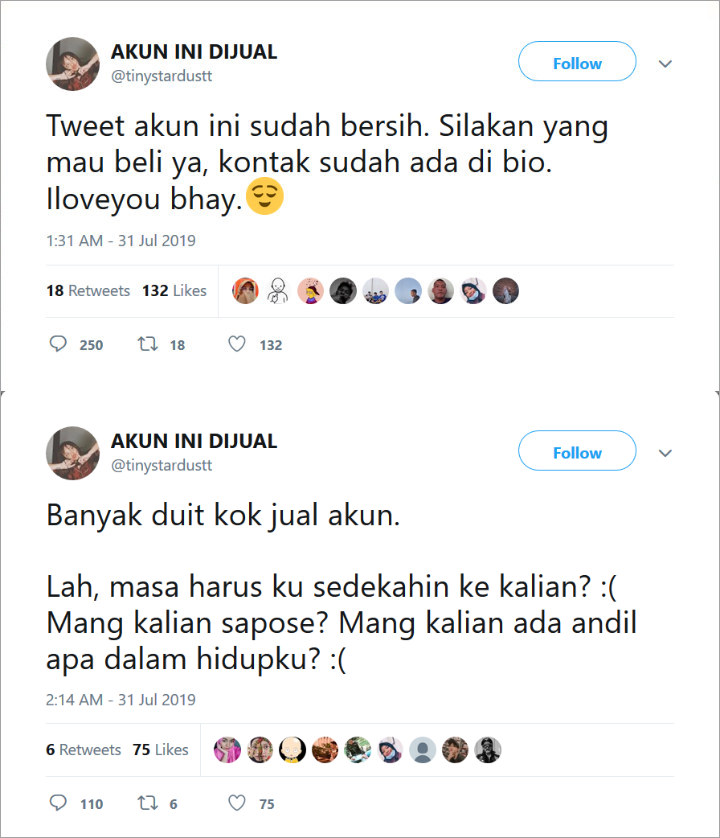 Revina Jual Twitter