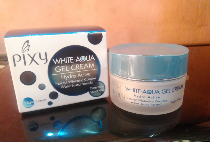Pixy White-Aqua Gel Cream Night Cream, Cocok Untuk yang Bermasalah dengan Bekas Jerawat