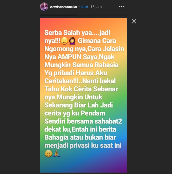 InstaStory Dewi Sanca
