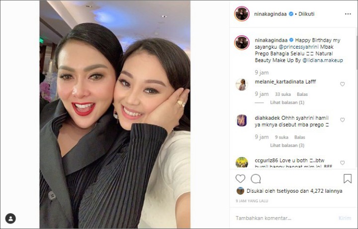 Sahabat Sosialita Ikut Benarkan Kabar Kehamilan Syahrini Lewat Postingan Cantik Ini