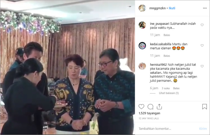 Syahrini Suapi Mertua