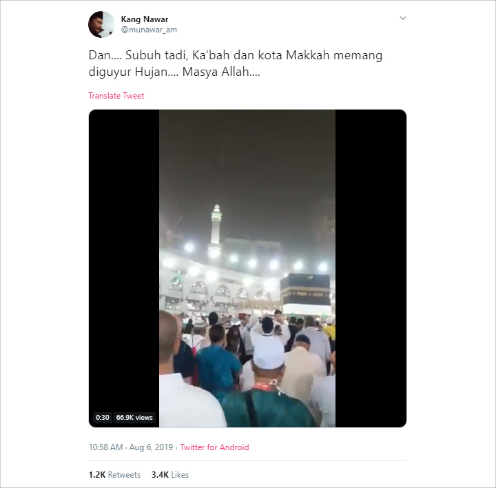 Viral Video Langit \'Ikut Menangis\' Usai Mbah Moen Tutup Usia