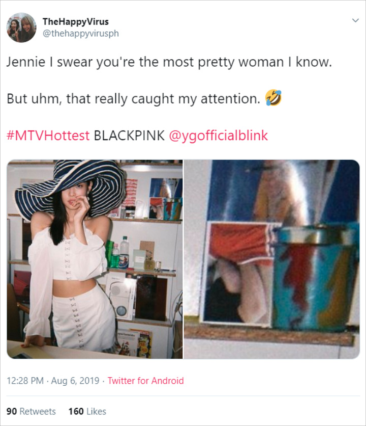 Jennie Umbar Perut dan Bahu Mulus, Fans Salfok Gambar di Background Diduga Porno