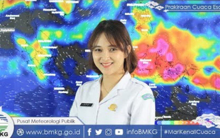 Presenter Bmkg Cantik Bikin Gagal Fokus Saat Bacakan Ramalan Cuaca Netter Langsung Cerah Dan Adem
