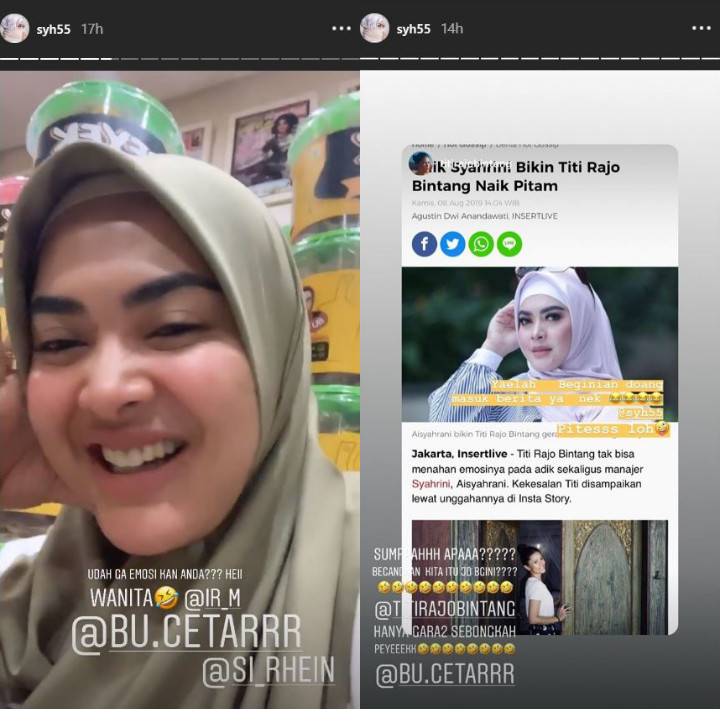 Reaksi Syahrini
