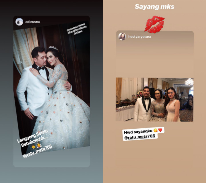 Dimeriahkan Siti Badriah, Ratu Meta Gelar Resepsi Nikah Mewah