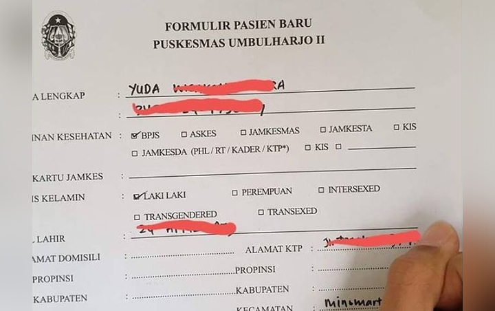 Viral Formulir Pasien dengan 5 Pilihan Jenis Kelamin, Begini Klarifikasi Dinkes Yogyakarta