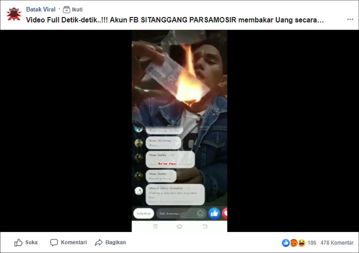 Postingan FB Batak Viral