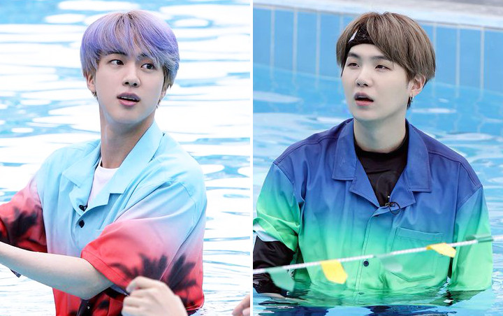 Kocaknya Jin dan Suga 'Adu Gulat' Demi Rebutan Bola di 'Run BTS!'