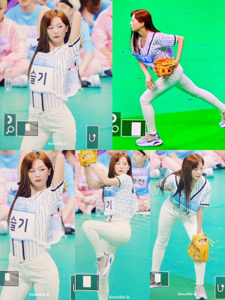 Seulgi Red Velvet Bikin Kagum Gara-Gara Figur Sempurna Saat Lempar Bola di \'ISAC 2019\'