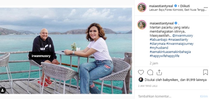 Maia Estianty Bahagia Bareng Mantan Pacar