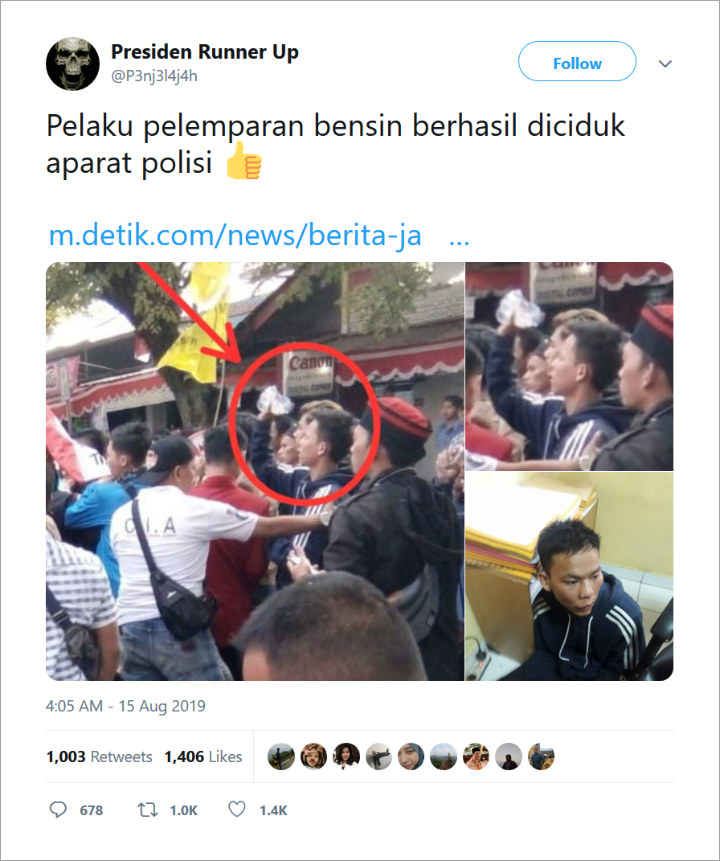 Mengerikan, 3 Anggota Polisi Terbakar Hidup-Hidup Saat Amankan Demo di Cianjur