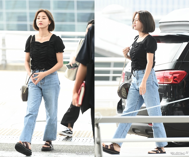 Jihyo Twice di Bandara