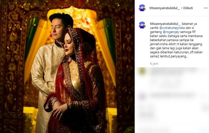 Ramalan Nyai Kidul Soal Cut Meyriska dan Roger Danuarta