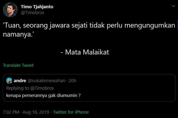 Alasan Barda Belum Diumumkan
