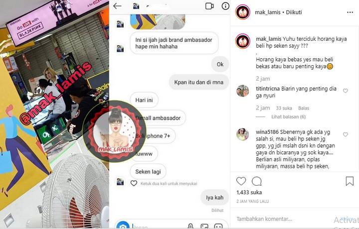 Barbie Kumalasari Beli HP Bekas?