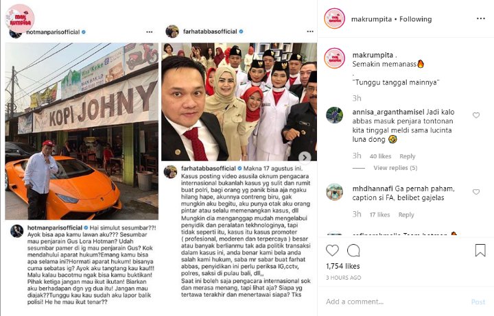 Hotman Paris Tegaskan Sudah Laporkan Balik Farhat Abbas Ke Kantor Polisi