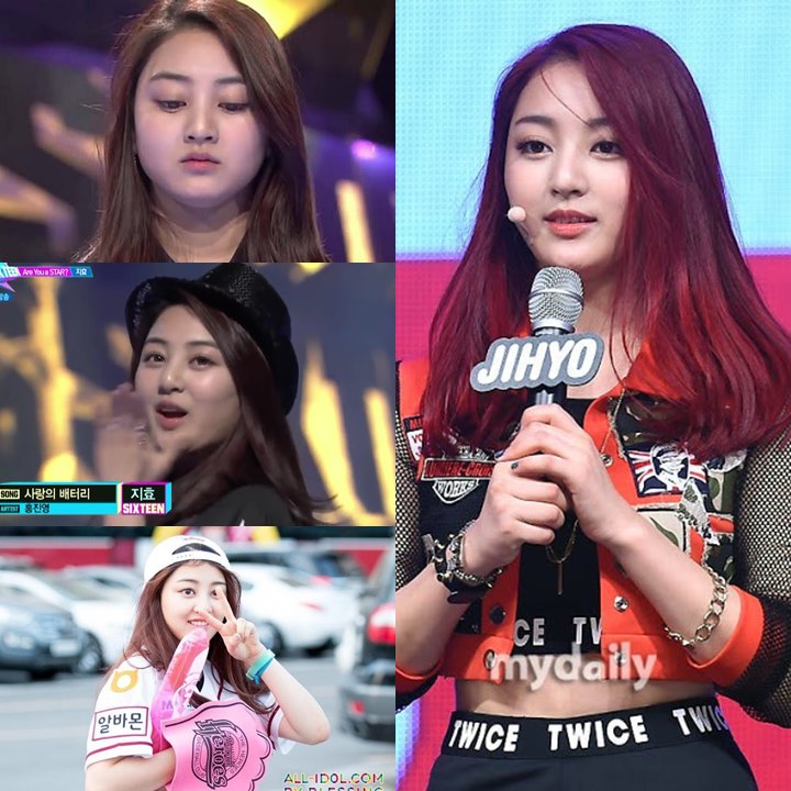 Jihyo Twice Sebelum dan Sesudah Diet 1