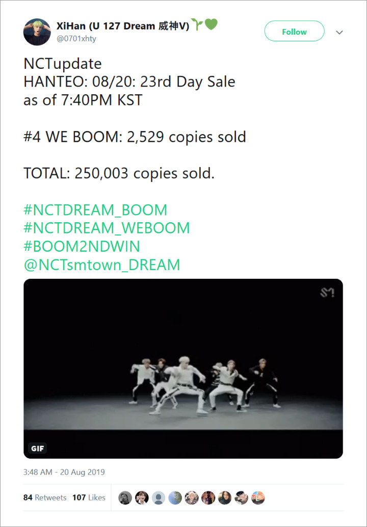 NCT Dream Jadi Sub Unit NCT Pertama Yang Raih Rekor Ini Di Situs Hanteo Lewat \'We Boom\'