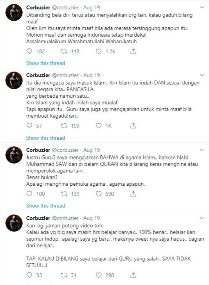 Deddy Corbuzier Minta Maaf
