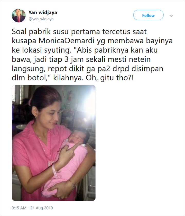 Tweet Yan Widjaja Soal Pabrik Susu