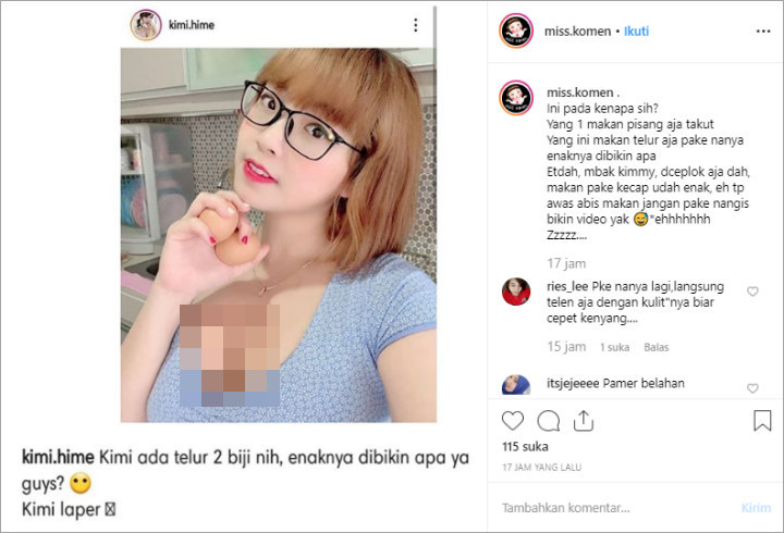 Kimi Hime Diledek Caper Gara Gara Posting Foto Seksi Tapi 