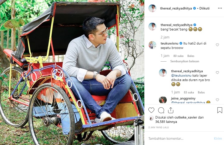 Komentar Teuku Wisnu dan Balasan Rezky Aditya