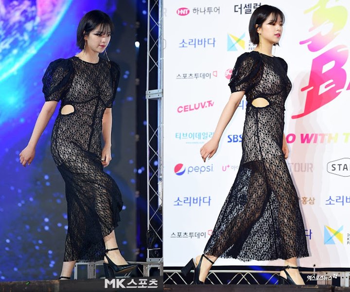 SOBA 2019: Gaun Jeongyeon Twice Lubang di Bagian Tak Terduga, Coordi Dicibir