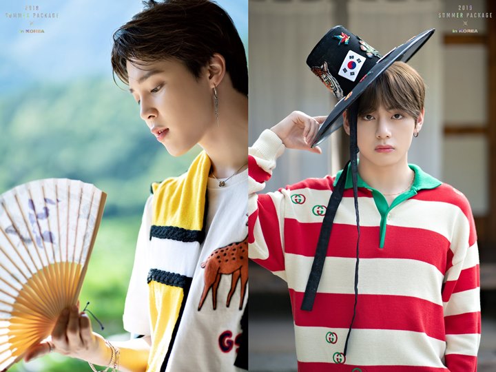 V dan Jimin BTS di Preview Summer Package 2019