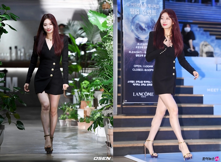 Kecantikan Suzy dengan Warna Rambut Baru