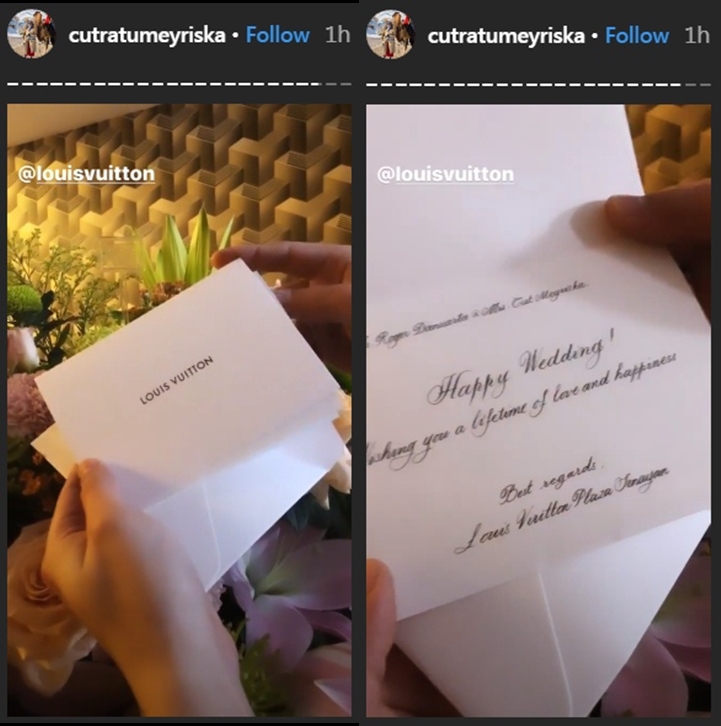 Roger Danuarta dan Cut Meyriska dapat Kiriman Ini dari Louis Vuitton Jelang Resepsi Pernikahan