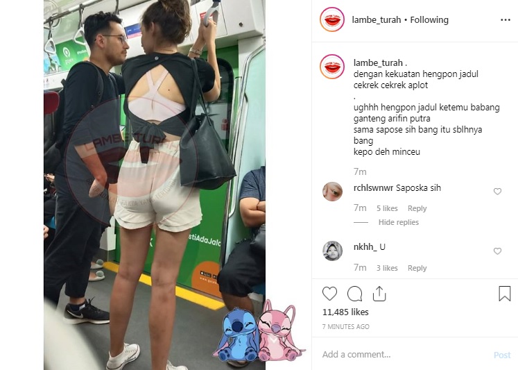 Arifin Putra dan Wanita di MRT