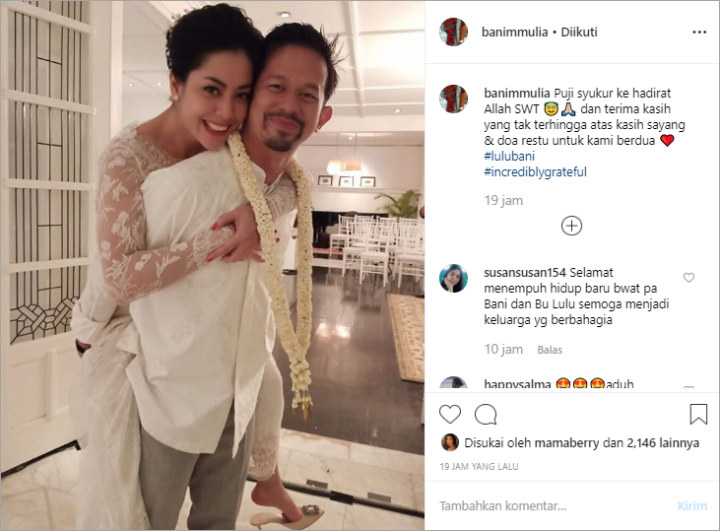 Lulu Tobing Digendong Bani M Mulia