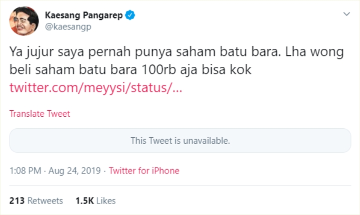 Lelah Kerap Disebut Punya Saham Batubara, Kaesang Pangarep Beri Pengakuan Mengejutkan